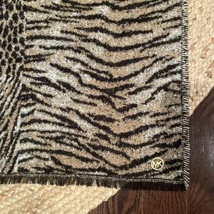 Michael Kors plush animal print wrap